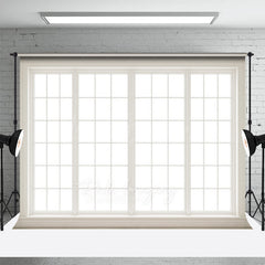 Lofaris White Window Clean Peace Winter Photography Backdrop