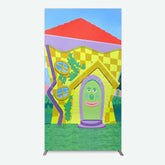 Lofaris Wiggle House Cartoon Kids Birthday Rectangle Backdrop