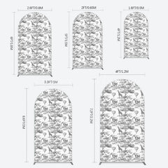 Lofaris Wild Animals Forest Happy Birthday Arch Backdrop