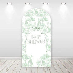 Lofaris Wild Safari Animals Baby Shower Arch Backdrop Stylish Bow Detail Party and Event Decoration