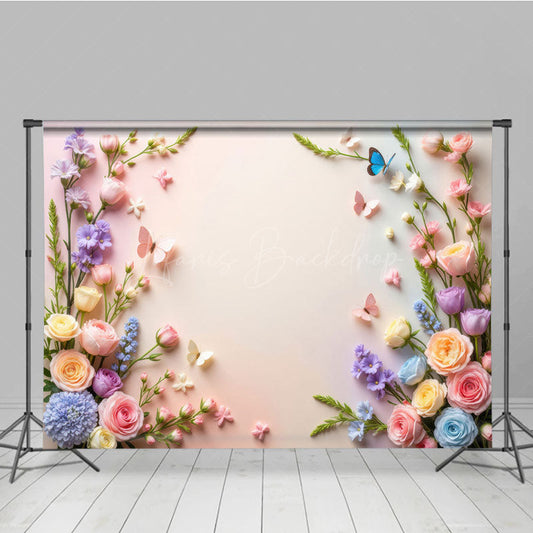 Lofaris Wildflower Blooming Pure Wall Spring Photo Backdrop