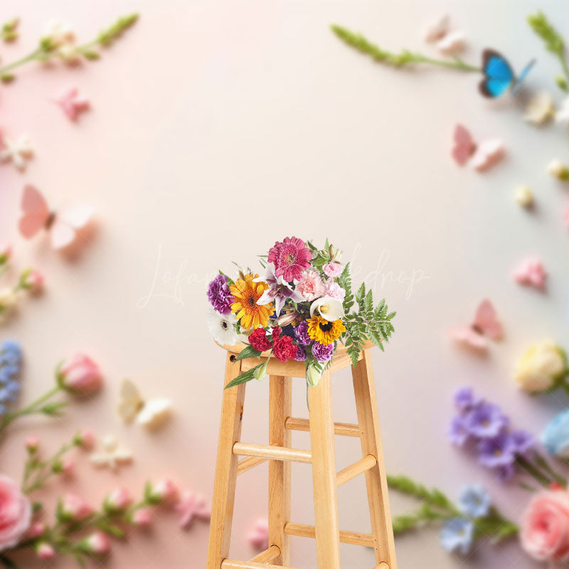 Lofaris Wildflower Blooming Pure Wall Spring Photo Backdrop