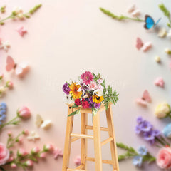 Lofaris Wildflower Blooming Pure Wall Spring Photo Backdrop