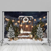 Lofaris Winter Wonderland Christmas Scene Gifts Backdrop