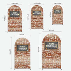 Lofaris Wizard School Brick Wall Frame Birthday Arch Backdrop