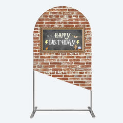 Lofaris Wizard School Brick Wall Frame Birthday Arch Backdrop