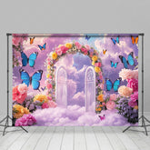 Lofaris Wonderland Gate Floral Butterfly Wedding Backdrop