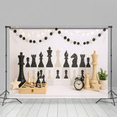 Lofaris Wood Black White Chess Fresh Cake Smash Backdrop