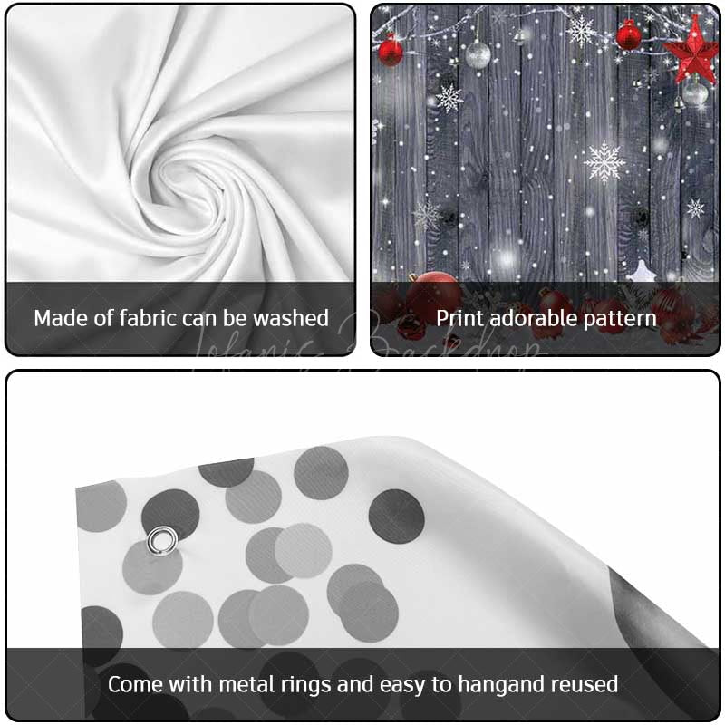 Lofaris Wood Grain Festive Christmas Vibe Garage Door Banner