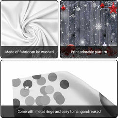 Lofaris Wood Grain Festive Christmas Vibe Garage Door Banner