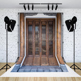 Lofaris Wooden Bamboo Door Backdrop For Photography