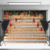 Lofaris Wooden Board Led Lights Decoration Christmas Backdrop