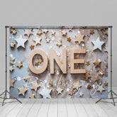 Lofaris Wooden Stars First Birthday Cake Smash Photo Backdrop