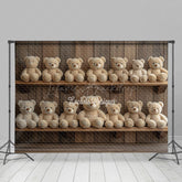 Lofaris Wooden Wall Shelves Teddy Bear Cake Smash Backdrop