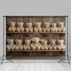 Lofaris Wooden Wall Shelves Teddy Bear Cake Smash Backdrop