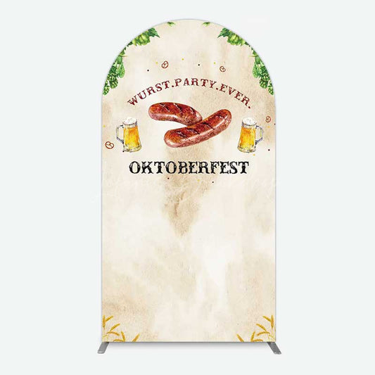 Lofaris Wurst Party Ever Sausage Oktoberfest Arch Backdrop