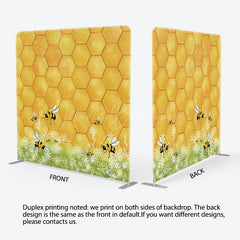 Lofaris Yellow Honeycomb Plant Birthday Pillow Cover Backdrop