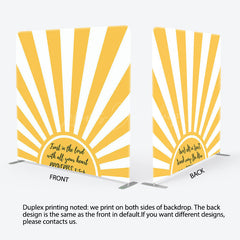 Lofaris Yellow Sun Rays Bible Verses Pillow Cover Backdrop