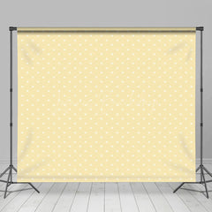 Lofaris Yellow White Stars Birthday Cake Smash Backdrops