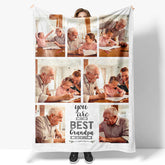 Lofaris You Best Grandpa In The World Custom Photo Blanket