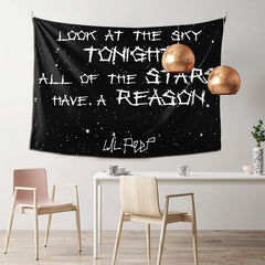Lofaris Look At The Sky Lil Peep Lyrics Star Black Tapestry