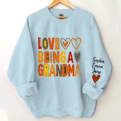 Lofaris Love Being A Grandma And Kids Custom Name CTH01 Sweatshirt