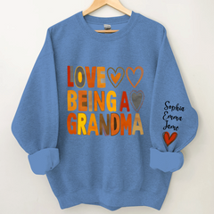 Lofaris Love Being A Grandma And Kids Custom Name CTH01 Sweatshirt