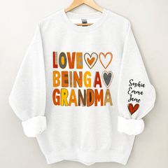 Lofaris Love Being A Grandma And Kids Custom Name CTH01 Sweatshirt