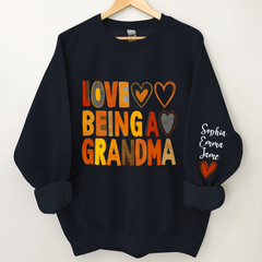 Lofaris Love Being A Grandma And Kids Custom Name CTH01 Sweatshirt