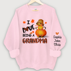 Lofaris I love being Grandma With Grandkids Autumn Sweatshirt
