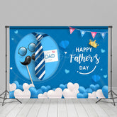 Lofaris Love Best Dad Ever Blue Moon Fathers Day Backdrop