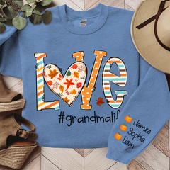 Lofaris Love Grandma Life Autumn Fall Custom Sweatshirt