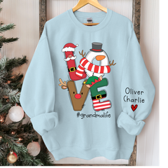 Lofaris Love Grandma Life Christmas Sweatshirt