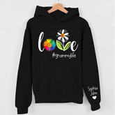 Lofaris Love Grandma Life Gift For Kids Custom Name Hoodie