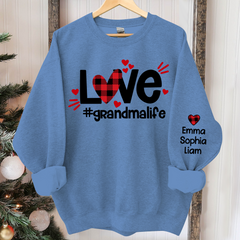 Lofaris Love Grandma Life Sweatshirt Custom And Kids Gift TH
