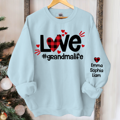 Lofaris Love Grandma Life Sweatshirt Custom And Kids Gift TH