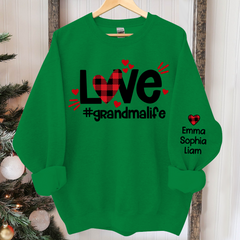 Lofaris Love Grandma Life Sweatshirt Custom And Kids Gift TH