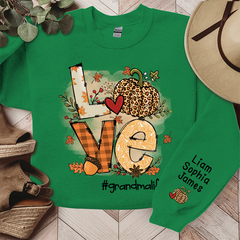 Lofaris Love Grandma Life Pumpkin Fall Custom Sweatshirt