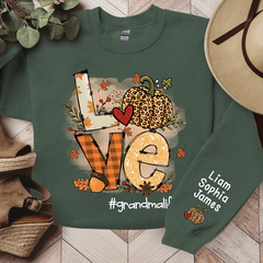 Lofaris Love Grandma Life Pumpkin Fall Custom Sweatshirt