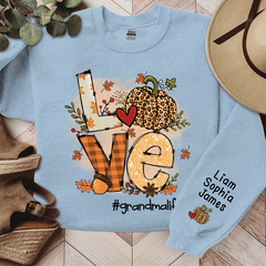 Lofaris Love Grandma Life Pumpkin Fall Custom Sweatshirt