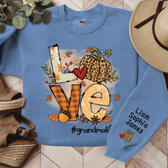 Lofaris Love Grandma Life Pumpkin Fall Custom Sweatshirt