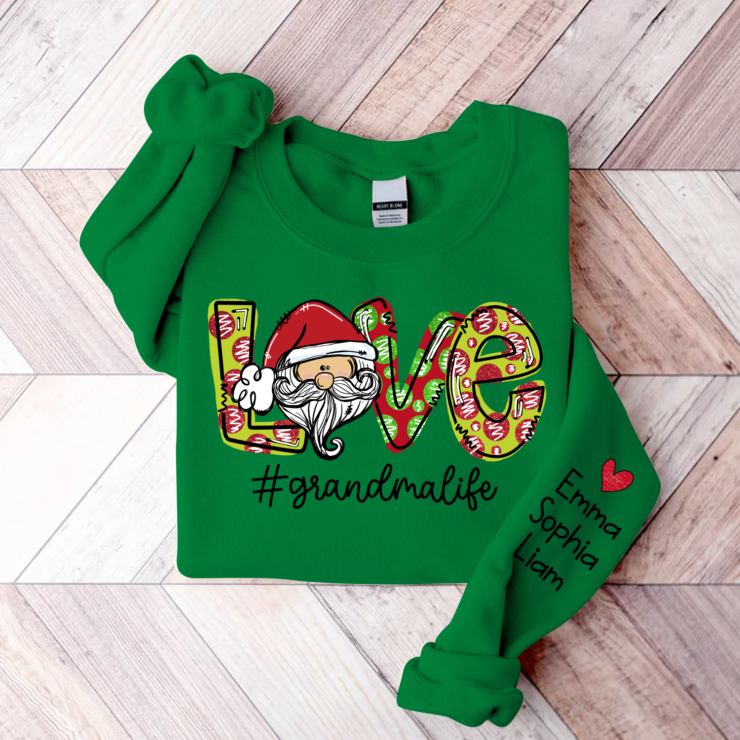 Lofaris Love Santa Grandma Life Christmas Custom & Kids Gift TH Sweatshirt
