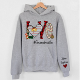 Lofaris Love Heart Grandma Life Christmas Custom Hoodie