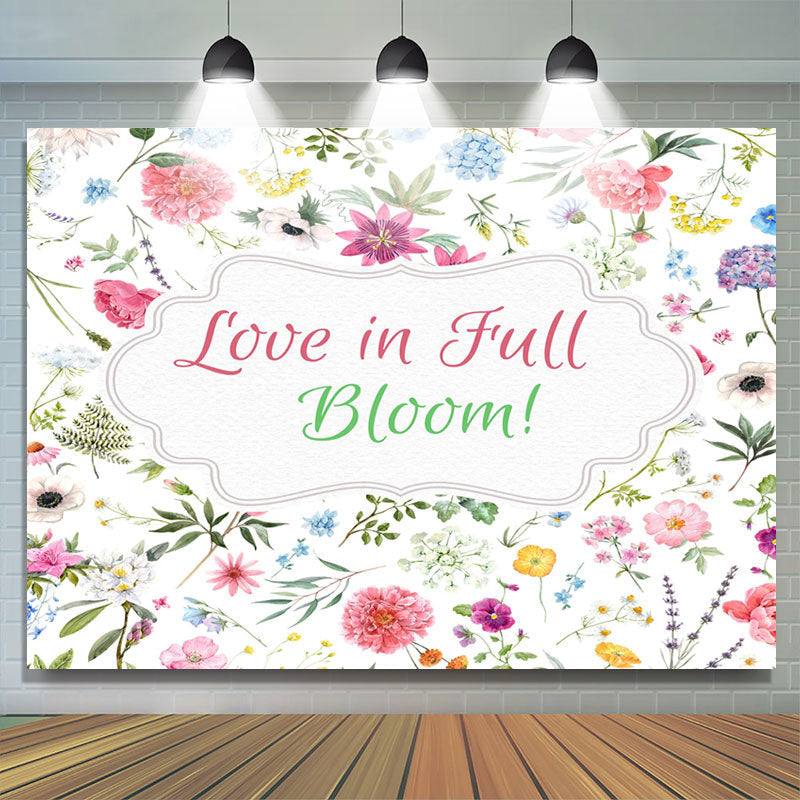 Lofaris Love In Full Bloom Flowers Valentines Day Backdrop