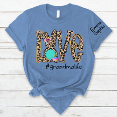Lofaris Love Leopard Grandma Life Kids Custom Easter T-Shirt