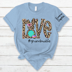 Lofaris Love Leopard Grandma Life Kids Custom Easter T-Shirt