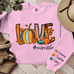 Lofaris Love Mimi Life Autumn Pumpkin Gift Custom Sweatshirt
