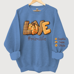 Lofaris Love Mimi Life Autumn Pumpkins Custom Sweatshirt