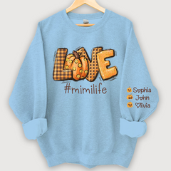 Lofaris Love Mimi Life Autumn Pumpkins Custom Sweatshirt