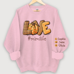 Lofaris Love Mimi Life Autumn Pumpkins Custom Sweatshirt